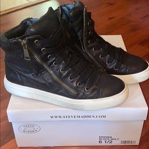 Steve Madden black high tops